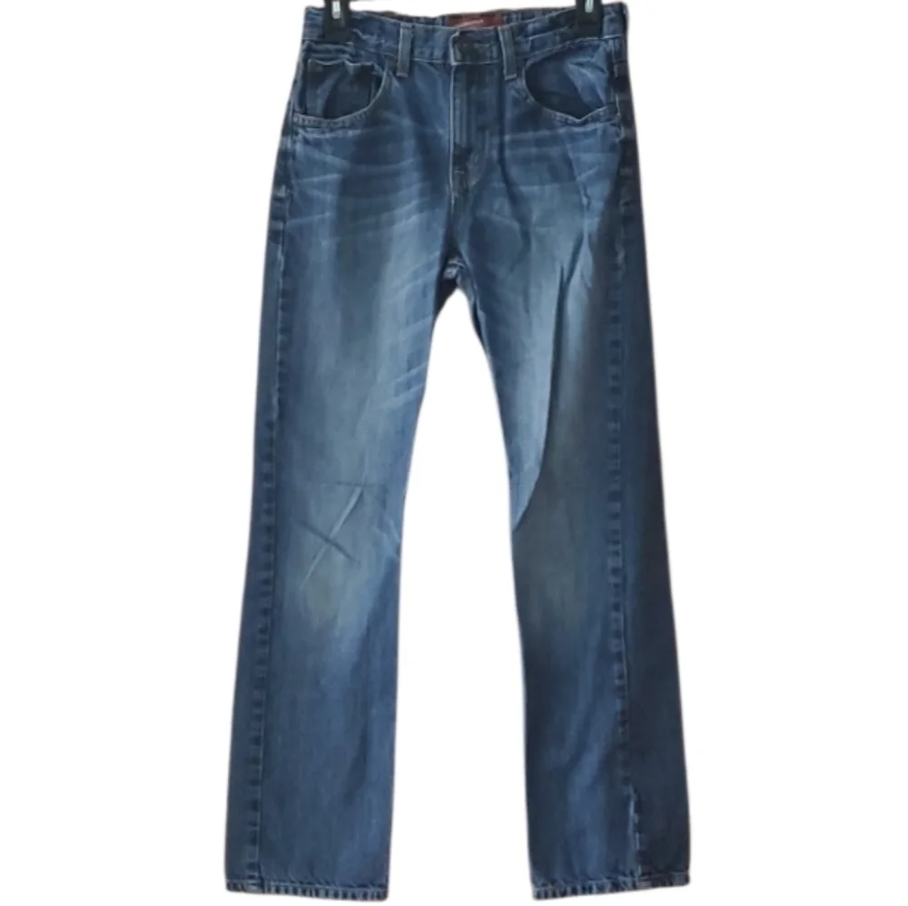 Arizona Jean Co Boys Size 18 Slim Medium Wash Straight Leg‎ Blue Denim Jeans